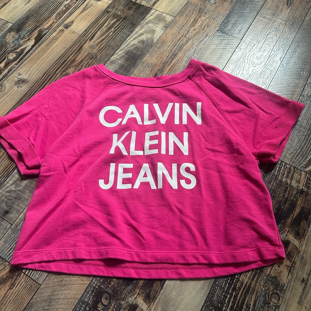 Calvin Klein Jeans Fuchsia Terry Tee